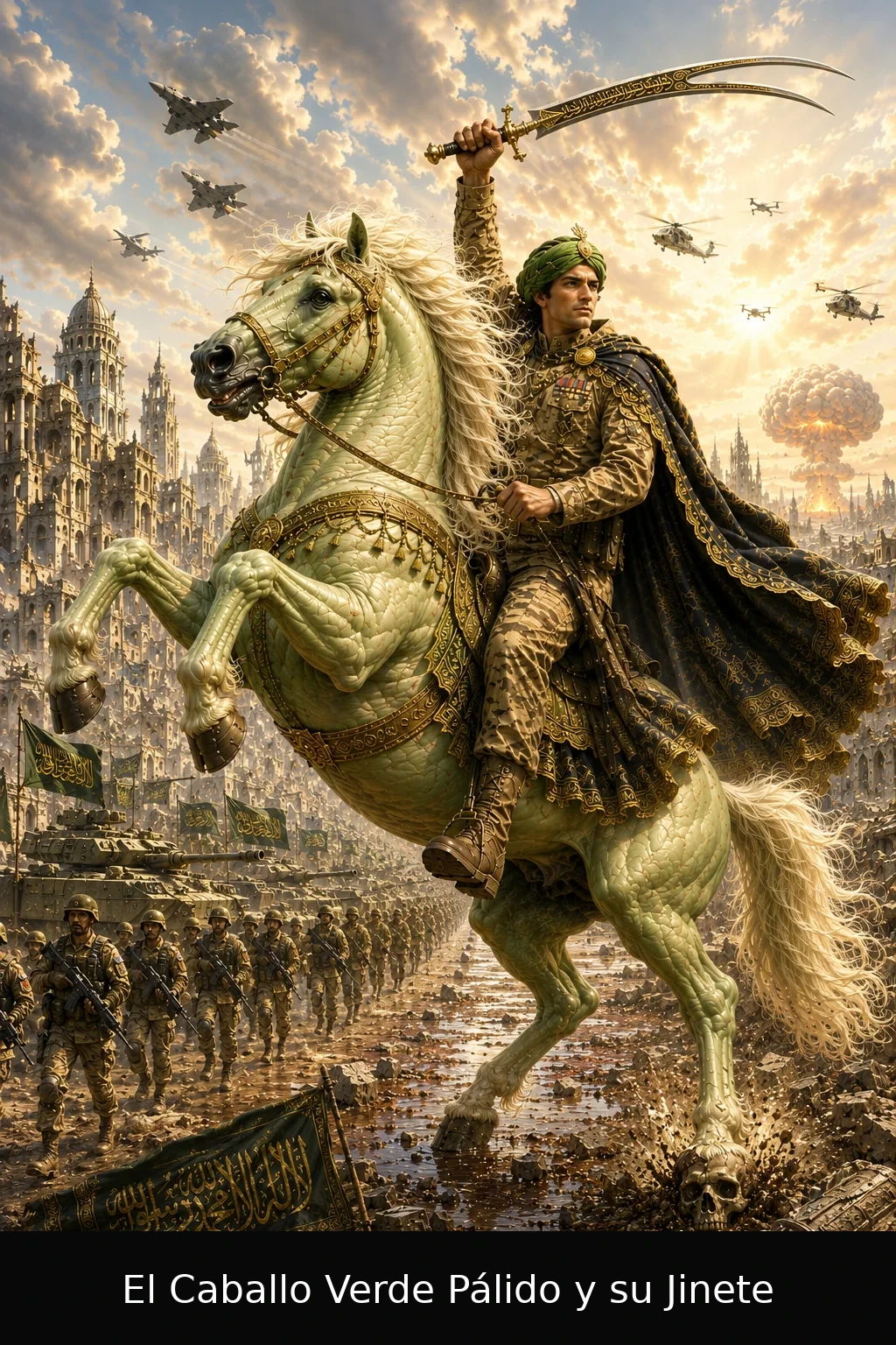 El caballo verde pálido y su jinete